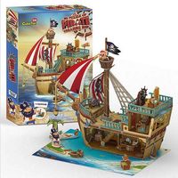 puzzle 3d statek piracki ze skarbem 8325
