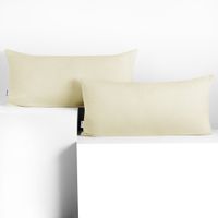 Poszewka dekoracyjna AMBER Gładka Jersey 40x80 beżowy x2 DecoKing