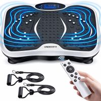OUTLET Platforma wibracyjna UNDERFIT White masaż Bluetooth głośnik fitness