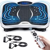 OUTLET Platforma wibracyjna UNDERFIT White masaż Bluetooth głośnik fitness