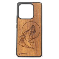 drewniane etui bewood xiaomi 13 pro wilk imbuia