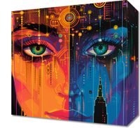 Obraz 30x30cm Cyfrowa Psyche