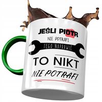 Kubek Zielony Dla Piotra Piotrka Kolegi Na Prezent Z Nadrukiem Ze Zdjęciem