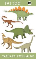 Tatuaże zmywalne Dinozaury