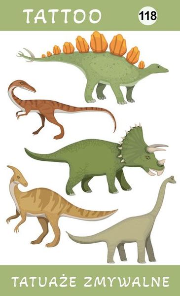 Tatuaże zmywalne Dinozaury zdjęcie 1