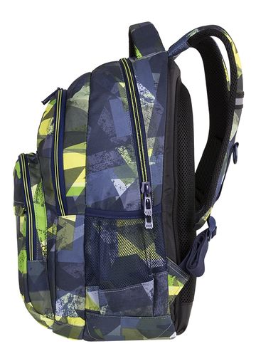 Plecak CoolPack BASIC PLUS zielone wzory geometryczne, LIME ABSTRACT (84574CP) na Arena.pl