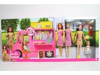 Barbie food truck + rodzina lalek GWJ58 /1