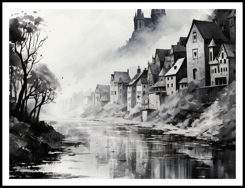 Plakat 100x75cm Mglisty Refleks zdjęcie 3
