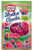 DR OETKER KISIEL SŁODKA CHWILA OWOCE LEŚNE Z KAWAŁKAMI OWOCÓW 31,5G