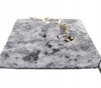 PLUSZOWY SHAGGY DYWAN PLUSZ WŁOCHACZ SZARY 100x150