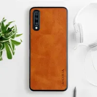 Etui AIORIA Vintage LEATHER do Samsung Galaxy A70 pomarańczowy