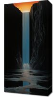 Obraz 30x60cm Wodospad Światła