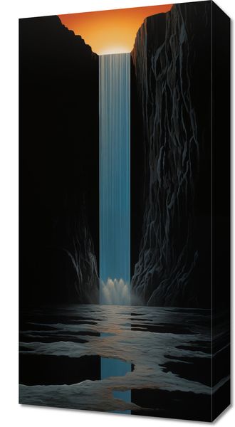Obraz 30x60cm Wodospad Światła zdjęcie 1