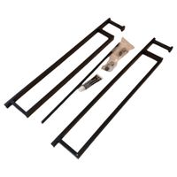 wieszak na małe ręczniki ścienny 2szt. czarne