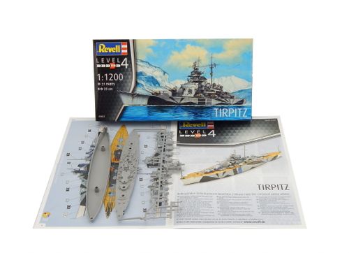A8385 Model statku do sklejania Tirpitz na Arena.pl