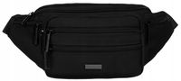 PETERSON męska nerka saszetka na pas mała torba crossbody miejska czarna