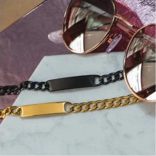 Bransoletki dla par z grawerem pancerka ze stali na Arena.pl