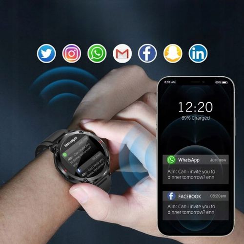 SMARTWATCH Zegarek Męski 600MAH ROZMOWY SMS na Arena.pl
