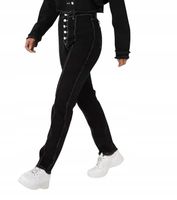 Jeansy MISSGUIDED Tall Fray Contrast Stitch 40