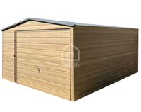 Garaż Blaszany 4x5m Brama uchylna drzwi Winchester dach dwuspadowy PLG161