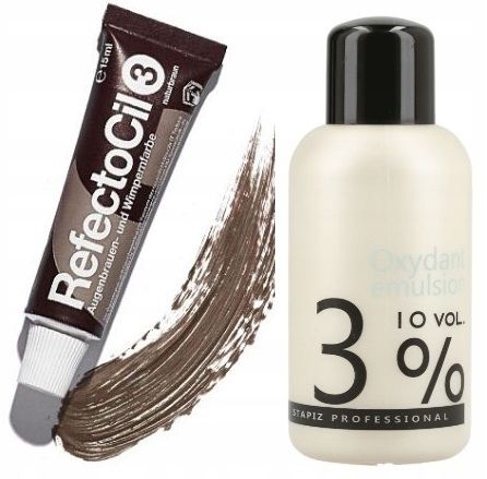 ZESTAW REFECTOCIL HENNA BRĄZ+STAPIZ WODA duża 150ml w KREM 3% na Arena.pl