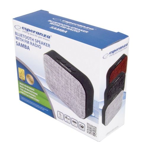 Głośnik Bluetooth FM Samba szary na Arena.pl