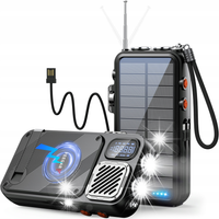 Radio Przenośne Powerbank Solarny Feegar 16000mah Bluetooth Indukcja QC 20W
