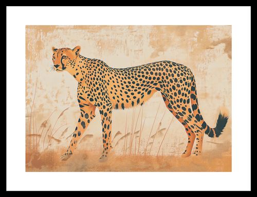 Plakat 35x25cm Gepard w Ruchu na Arena.pl