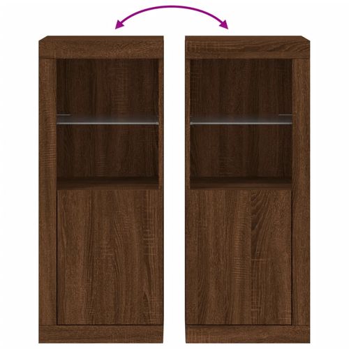 Szafka z oświetleniem LED, brązowy dąb, 41x37x100 cm na Arena.pl