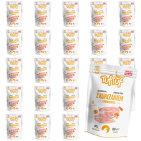 MOKRA KARMA DLA PSA TufTuf SASZETKA MIELONKA KURCZAK MARCHEWKA 24x100G