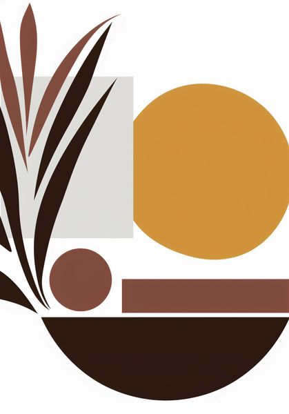 Plakat 70x100cm Stylizacja Roślin zdjęcie 1