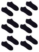Skarpety stopki frotte czarne z silikonem na pięcie 6PAK 39-42 YOCLUB