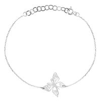 Bransoletka Ażurowe Motyl Motylek Motyle Motylki 20 cm Srebro 925