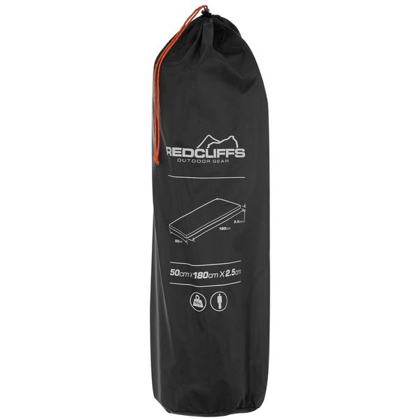 MATA SAMOPOMPUJĄCA TURYSTYCZNA MATERAC 180x50x2,5CM REDCLIFFS SZARA zdjęcie 9