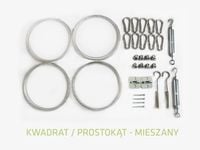 KWADRAT / PROSTOKĄT - ZESTAW MONTAŻOWY mieszany