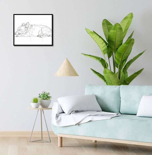 Plakat 50x40cm Śpiący Psiak zdjęcie 4