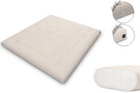 Materac naturalny 180x200 - Pascall Futon Slim Natural - Ecru