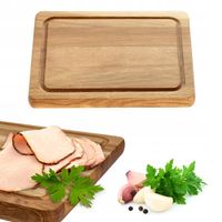 Deska Do Krojenia 25x20cm Serwowania Drewniana Dąb