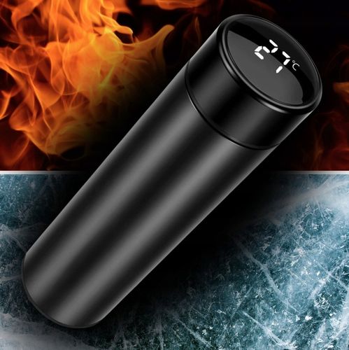 KUBEK TERMICZNY TERMOS NA KAWĘ HERBATĘ DO SAMOCHODU Z WYŚWIETLACZEM 500 ml na Arena.pl