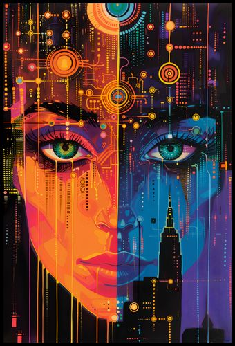 Plakat 68x101cm Cyfrowa Psyche na Arena.pl