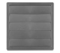 kratka wentylacyjna z żaluzją grawitac. 170*170,fi 150 szary - rx 02-302