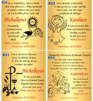 Złoty Łańcuszek z Aniołkiem 925 Aniołek Chrzest Komunia Roczek Grawer