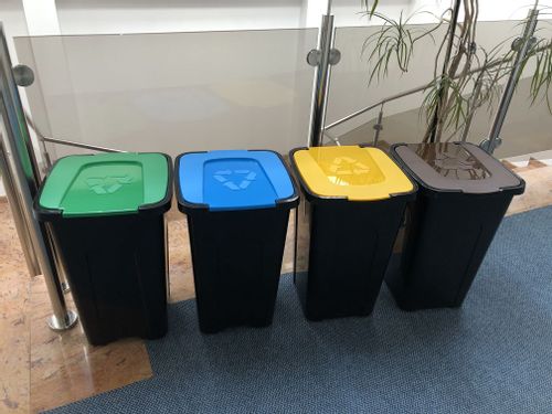 Kosz do segregacji śmieci Sortix 50L papier niebieski na Arena.pl