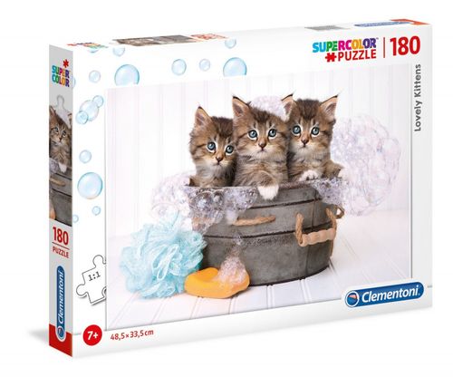 Puzzle 180 Elementów - Śliczne Kocięta na Arena.pl