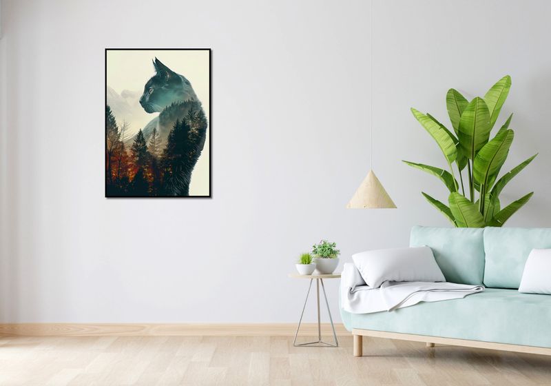 Plakat 64x90cm Koci Duch Lasu zdjęcie 4