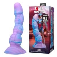dildo silikonowe pofalowane power monsters alien 20.5 cm