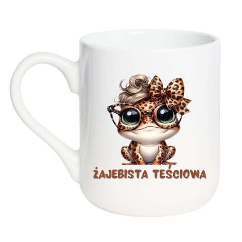 KUBEK "ŻAJEBISTA TEŚCIOWA" Wzór - Elegant Coffee 330 ml na Arena.pl