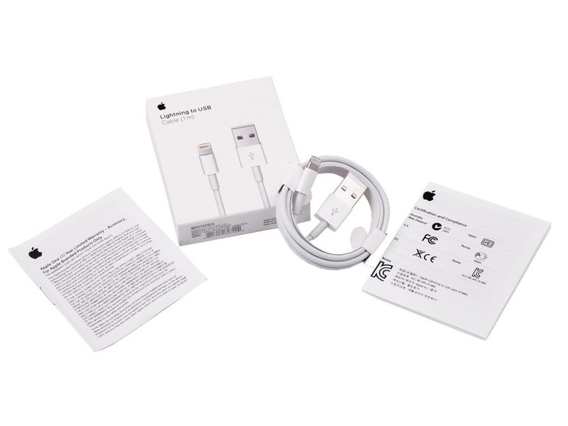 ORYGINALNY KABEL USB LIGHTNING 8 PIN APPLE IPOD IPAD IPHONE MD818 BOX zdjęcie 1