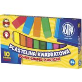 PLASTELINA KWADRATOWA 10 KOL ASTRA 5901137087498
