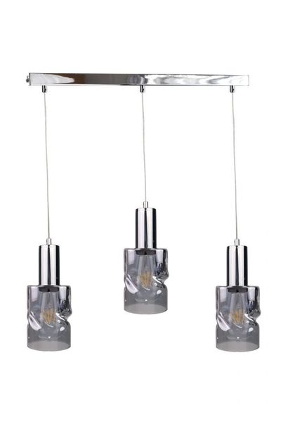 Lampa wisząca 3xE27 CROSS DARK SILVER zdjęcie 1